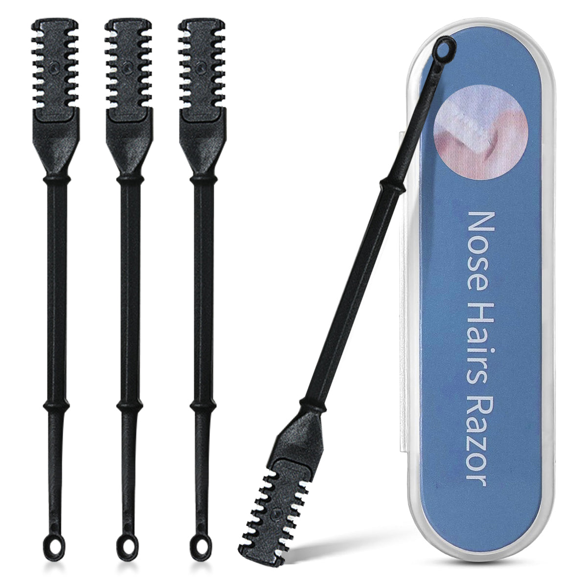 HANNEA 4 Pcs Nose Hair Trimmer for Men Women Pain Free Nose Hair Trimmer 2 in 1 Grooming Tool with Ear Wax Remover Tool Nose Hair Trimmer for Overgrown Nose Hair Stainless Steel Nose Hair Trimmers HANNEA 4 Pcs Nose Hair Trimmer for Men Women Pain Free Nose Hair Trimmer 2 in 1 Grooming Tool with Ear Wax Remover Tool Nose Hair Trimmer for Overgrown Nose Hair Stainless Steel Nose Hair Trimmers